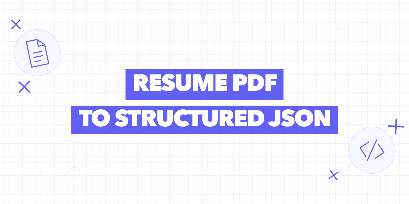 A resume PDF being converted into structured JSON fields